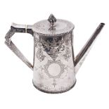 Victorian silver coffee pot