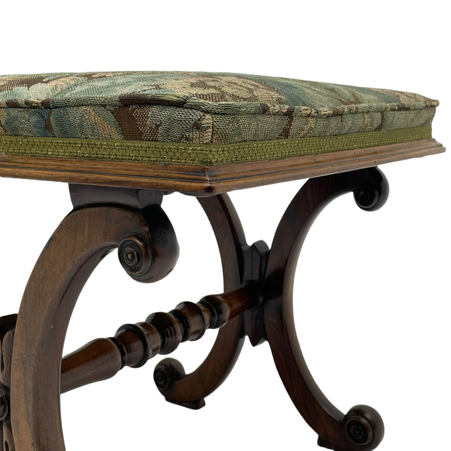 Regency rosewood stool - Image 3 of 6