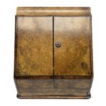 Victorian walnut correspondence box