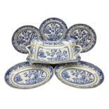 Early 19th century Spode dessert set