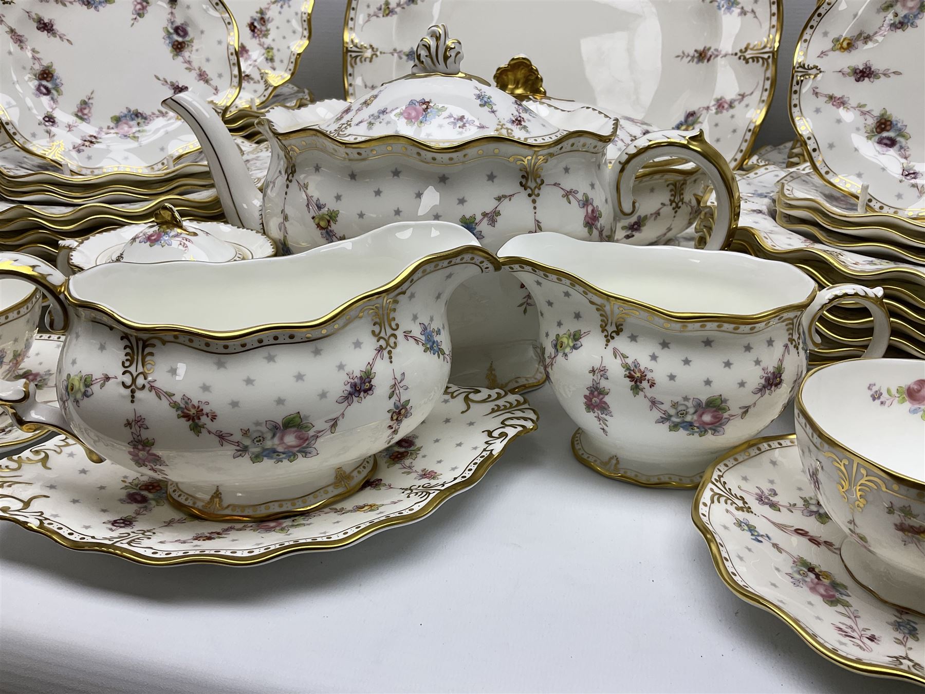 Modern Royal Crown Derby part tea and dinner service - Image 8 of 11