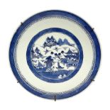 19th century Chinese export blue and white charger