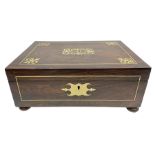 Victorian rosewood sewing box