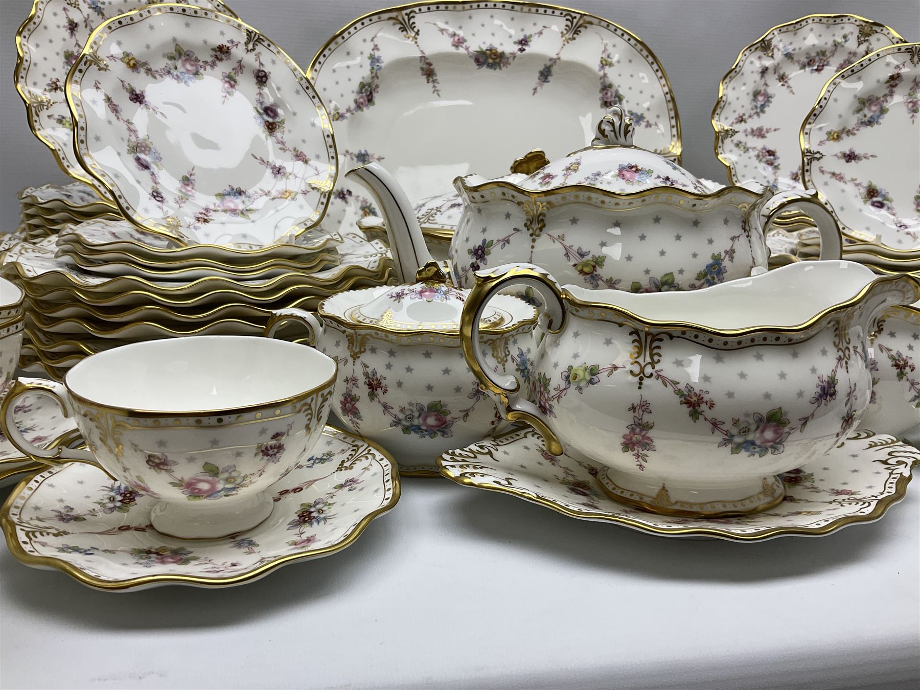 Modern Royal Crown Derby part tea and dinner service - Image 2 of 11