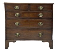 Small George III figured mahogany chest