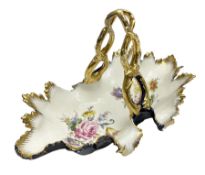 Late 19th/early 20th century Meissen porcelain fruit basket