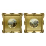 Pair of early 20th century Royal Worcester porcelain plaques painted by John Stinton Junior
