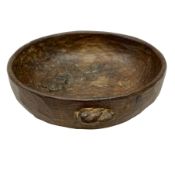 'Rabbitman' tooled oak bowl with burr figuring