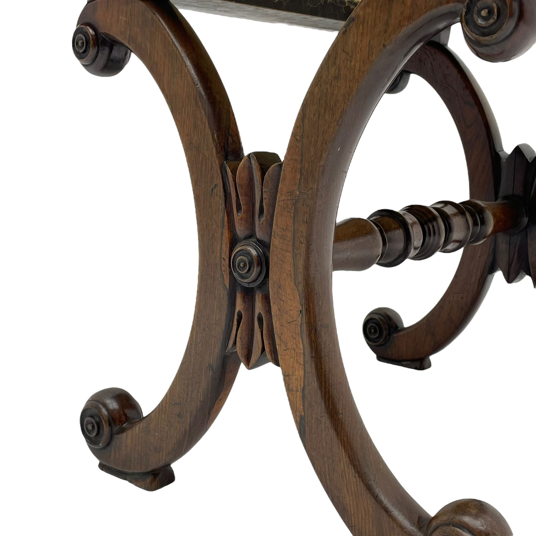 Regency rosewood stool - Image 2 of 6
