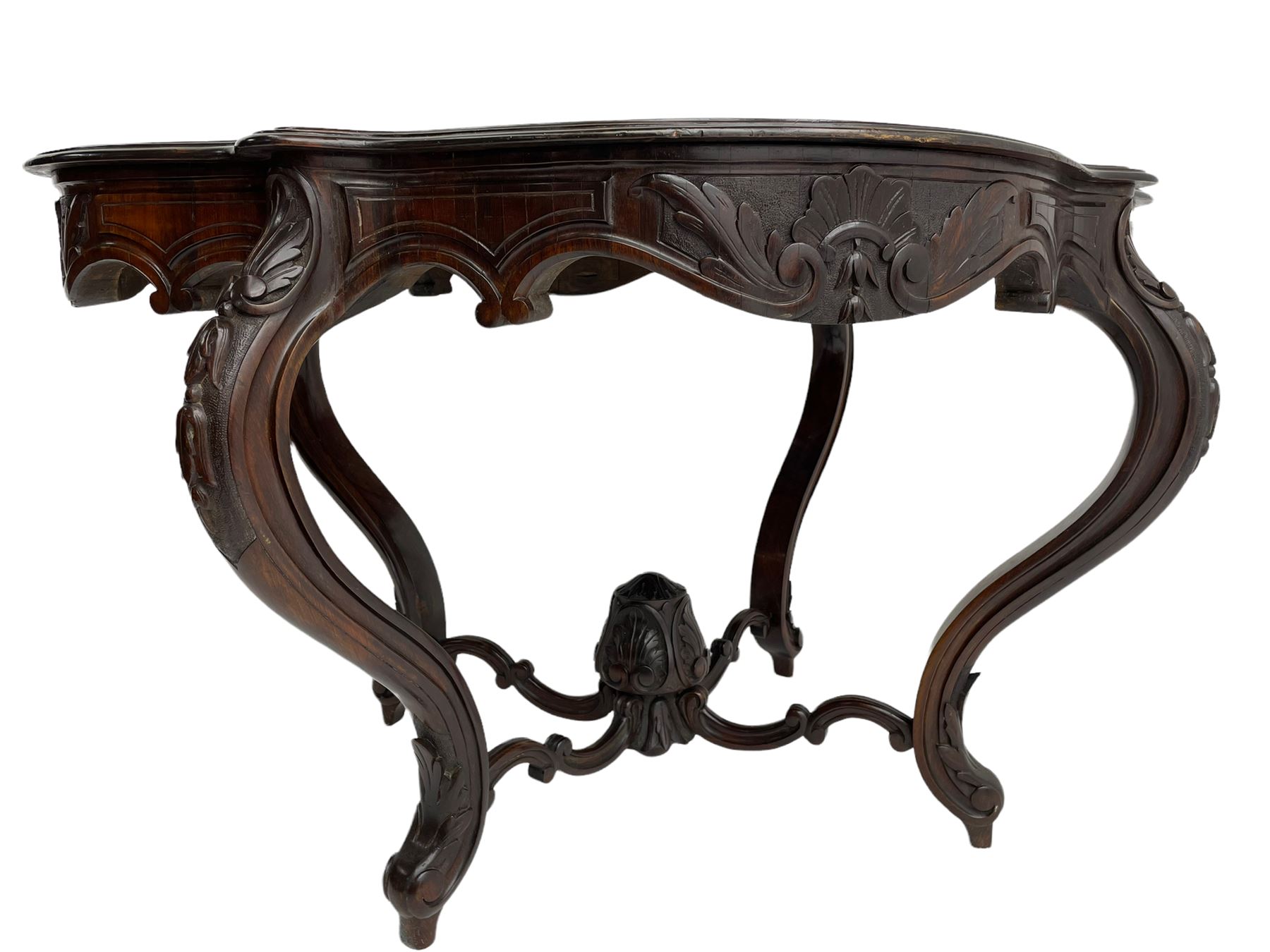 19th century Irish rosewood centre table - Image 8 of 12