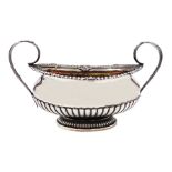 George III silver twin handled sucrier