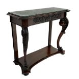 19th century Irish mahogany console table