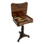 Victorian mahogany work or sewing table