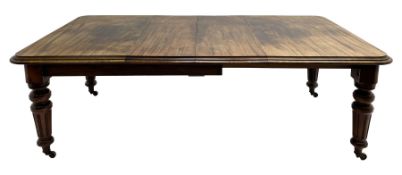 19th century mahogany extending dining table