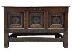 18th century oak coffer