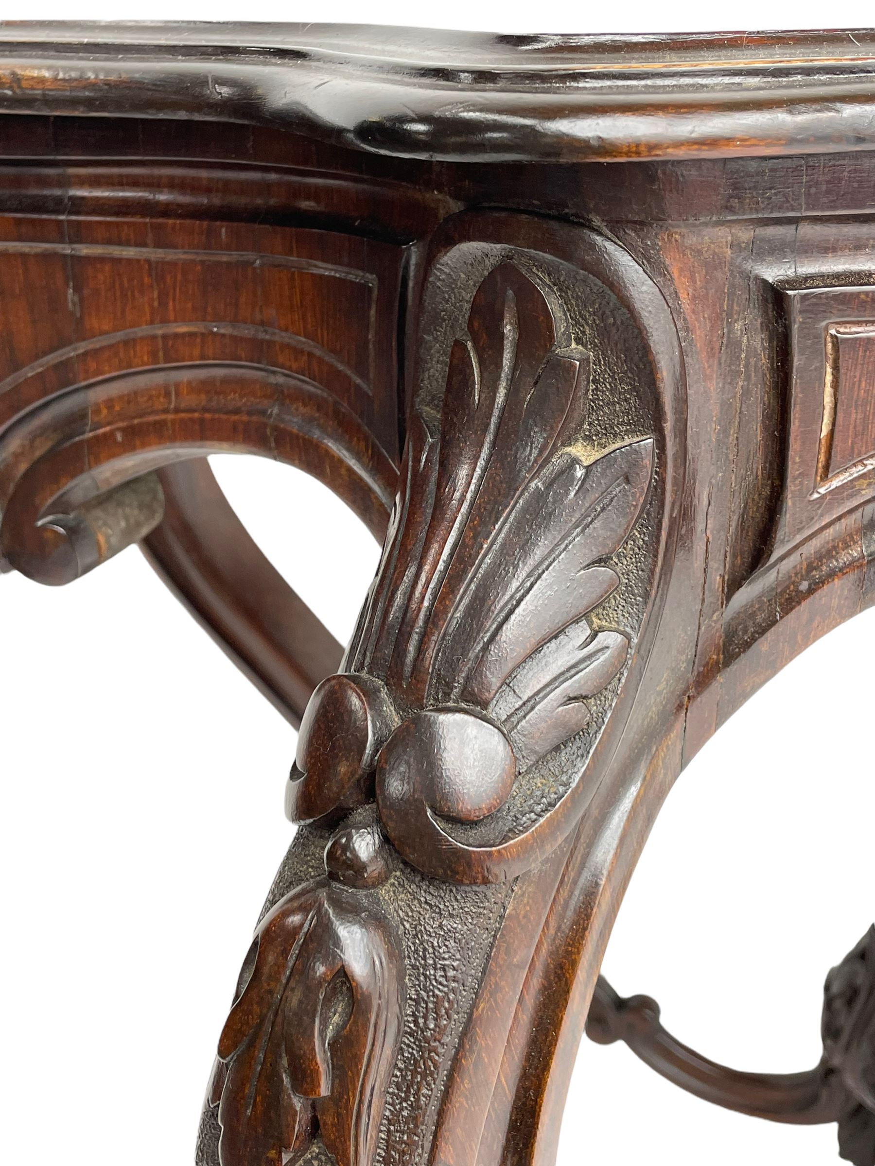 19th century Irish rosewood centre table - Image 12 of 12