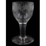 Mid/late 18th century glass goblet