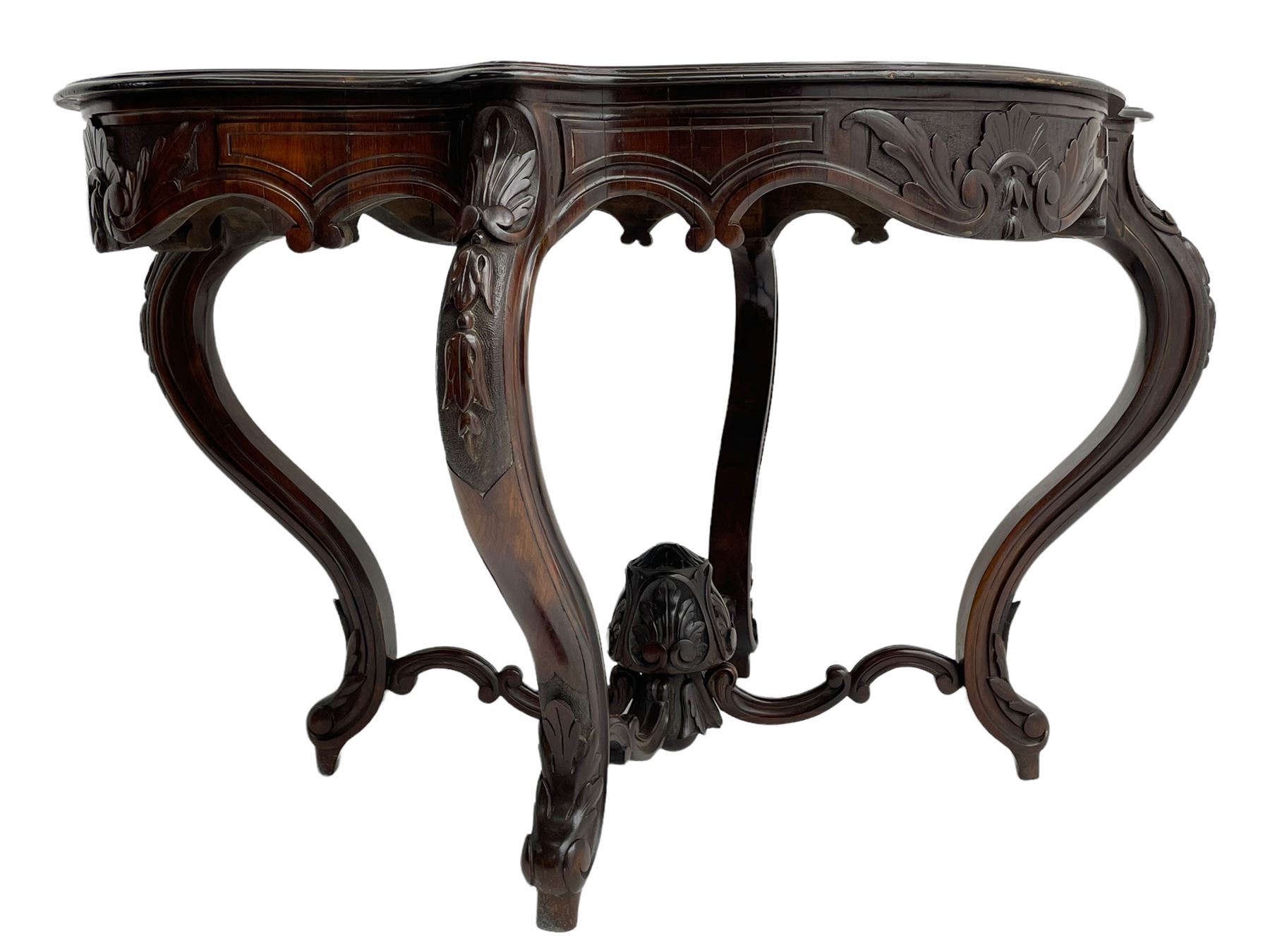 19th century Irish rosewood centre table - Image 7 of 12