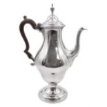 George III silver coffee pot