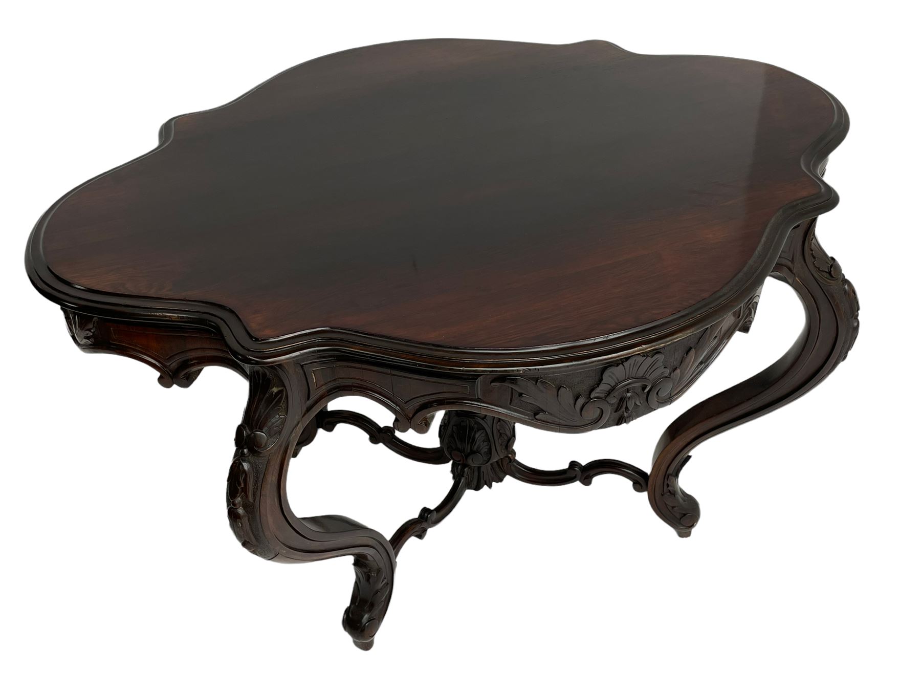 19th century Irish rosewood centre table - Image 4 of 12