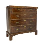 20th century Georgian style figured walnut bachelor's chest