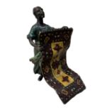 Austrian cold painted bronze Arab carpet seller