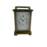 Early 20th century French carriage clock with a timepiece movement by Richard & Co Paris