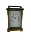 Early 20th century French carriage clock with a timepiece movement by Richard & Co Paris