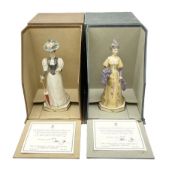 Two Royal Worcester limited edition figures