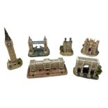 Six Lilliput Lane models from the 'Britain's Heritage' collection