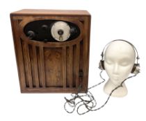 Early 20th century valve crystal radio