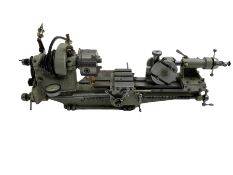 Early Myford M1 engineering lathe with a three jaw chuck