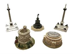 Five Lilliput Lane models from the 'Britain's Heritage' collection