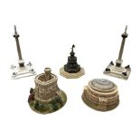 Five Lilliput Lane models from the 'Britain's Heritage' collection