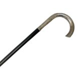 Continental silver handled walking cane