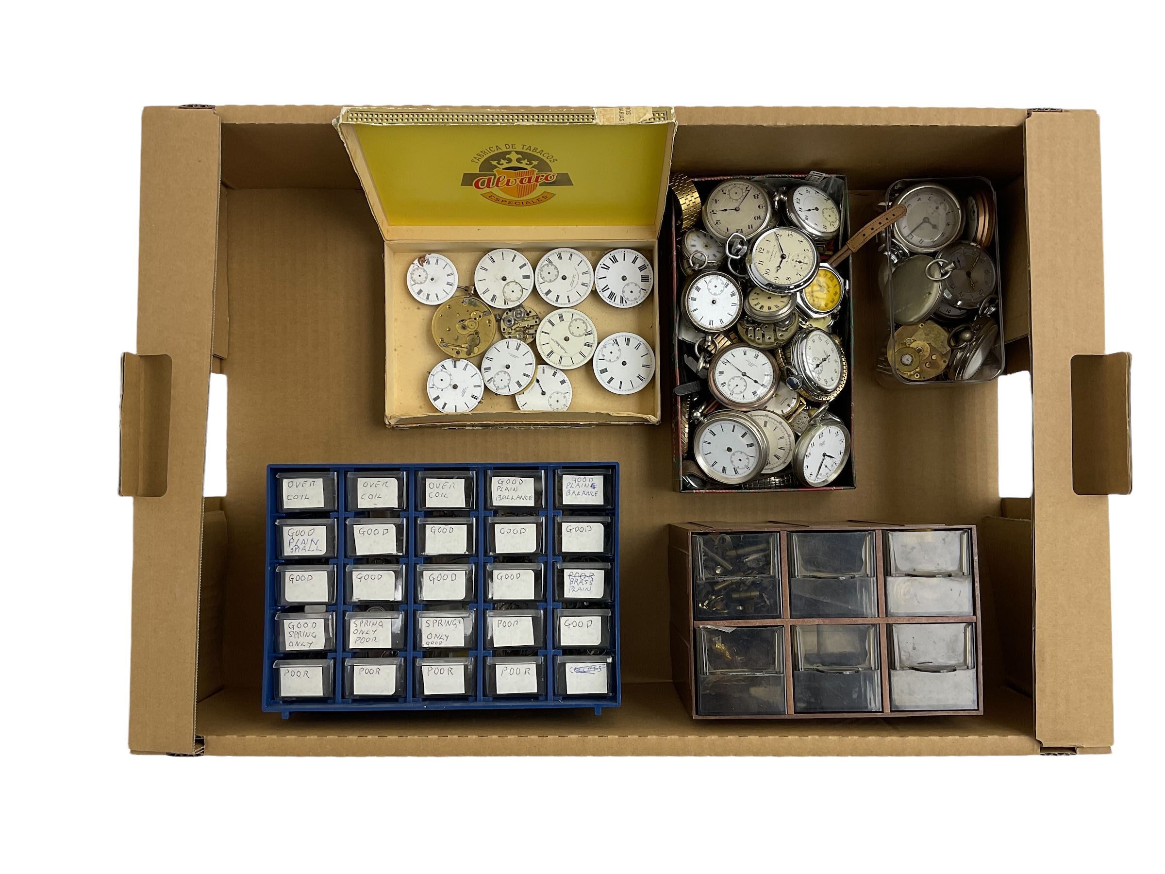 Assorted pocket watches and wrist watches for parts and spares