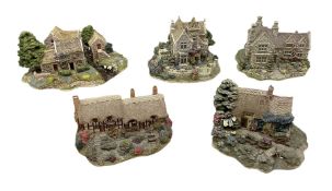 Five Lilliput Lane models comprising Bluebell Farm