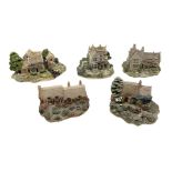 Five Lilliput Lane models comprising Bluebell Farm