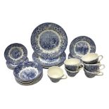 Staffordshire blue and white tea wares to commemorate The Salvation Army Centenary in 1978