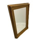 Rectangular mirror in gilt frame