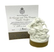 Royal Worcester limited edition 284/1817 St. George and the Dragon candle snuffer