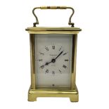 French Bayard carriage clock in brass case H11.5cm