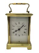 French Bayard carriage clock in brass case H11.5cm