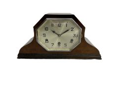 1930's Westminster chiming mantle clock in a mahogany case