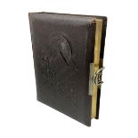 Victorian leather bound photo album