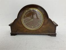 1950's Westminster chiming mantle clock with an all wooden dial