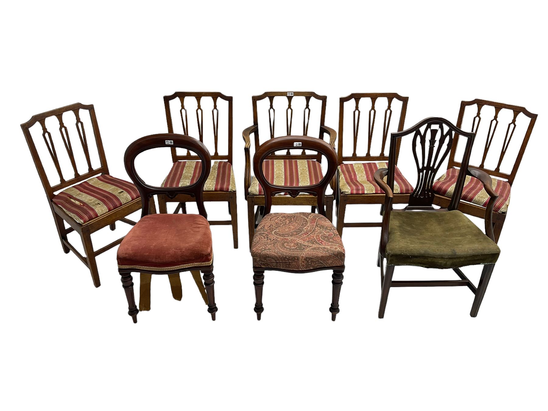 Four Victorian rosewood dining chairs - Image 7 of 7