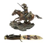 The Bradford Exchange John Wayne bowie decorative knife