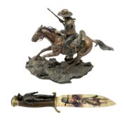 The Bradford Exchange John Wayne bowie decorative knife