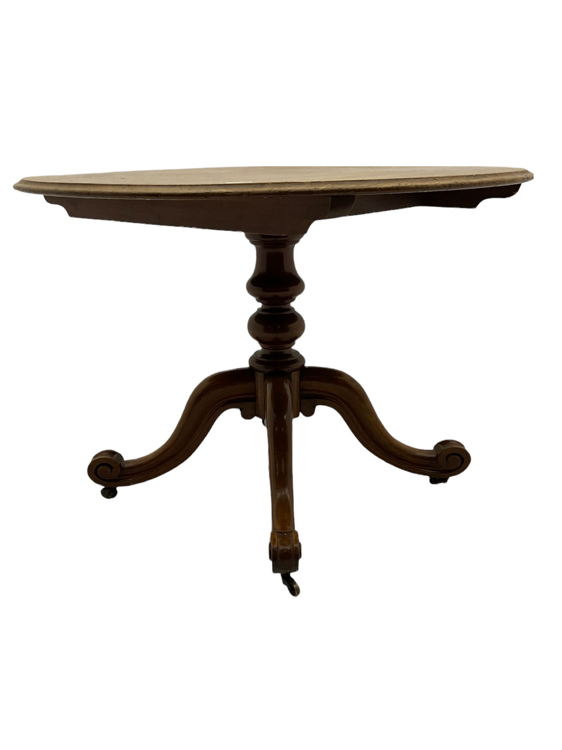 Victorian mahogany circular centre table